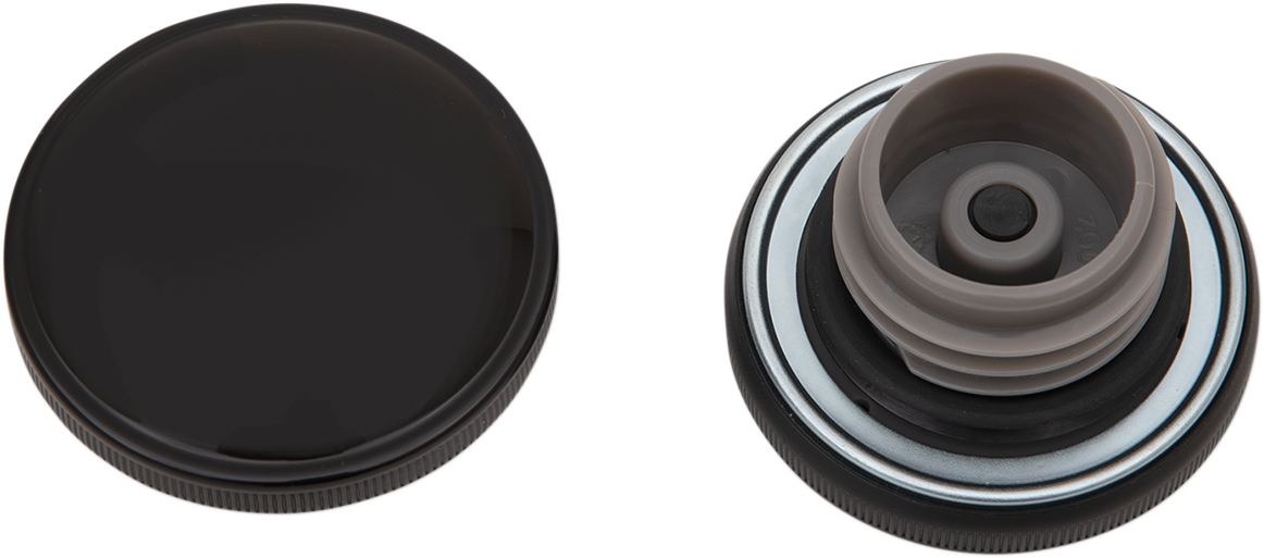 Drag Specialties Screw-In Gas Caps Black w/Vent 0703-0817