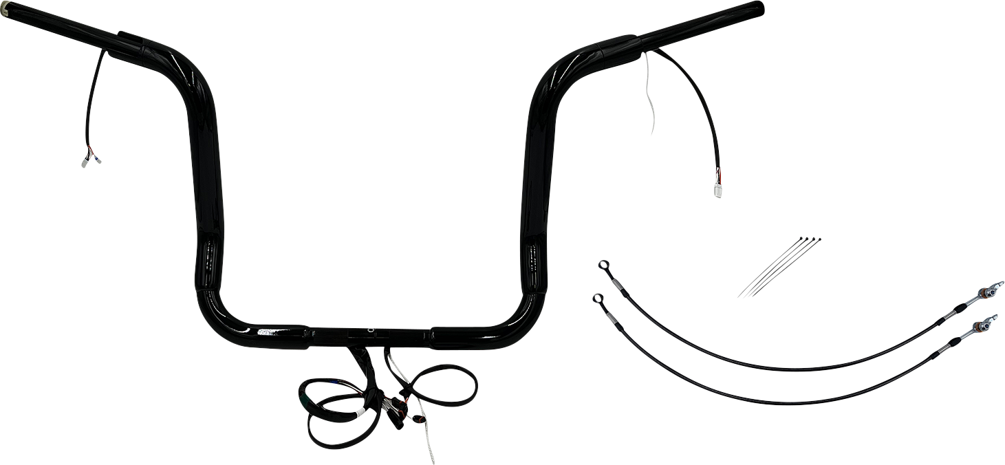 Fat Baggers, Inc. Plug & Play EZ Install 1-1/2" Round Top Handlebar Kit 801514-B
