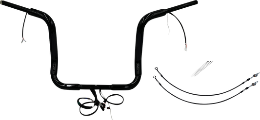 Fat Baggers, Inc. Plug & Play EZ Install 1-1/2" Round Top Handlebar Kit 801514-B