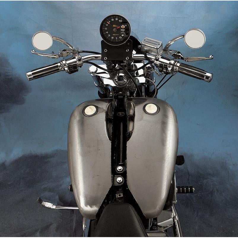 Drag Specialties 5.2 Gal Two-Piece Flat-Side Gas Tank w/ Dual Screw-In Caps 2...