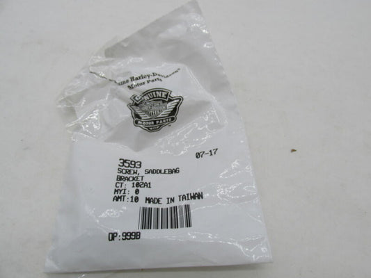Lot of 3 Harley Davidson Genuine NOS Saddlebag Bracket Screws 3593