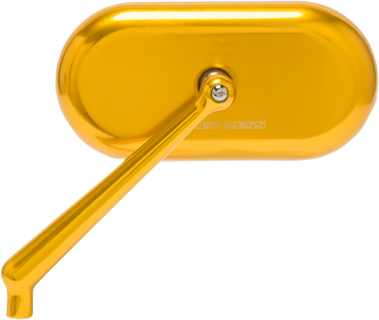 Arlen Ness Oval Mirror Gold Left 13-175