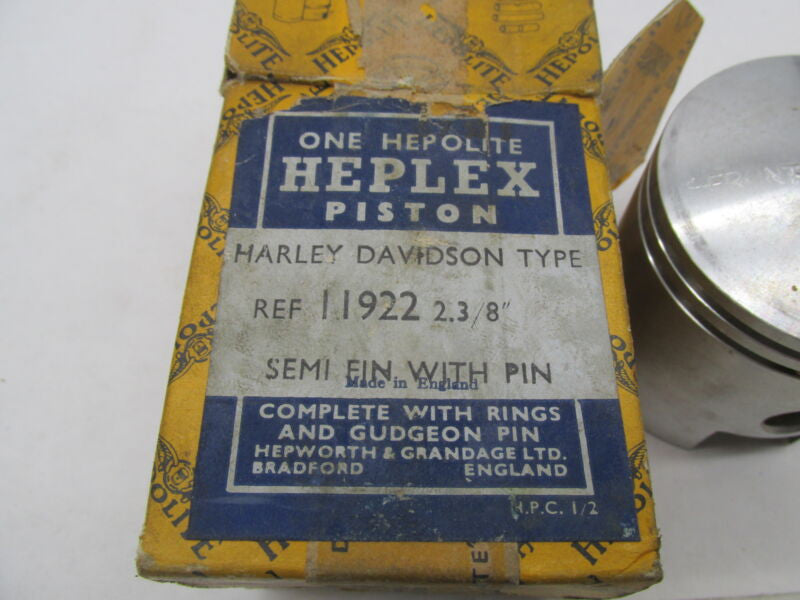 Harley Davidson Aermacchi Hepolite Heplex NOS 2.3/8" Piston 11922