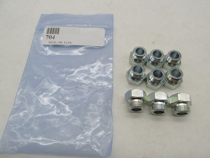 Lot of 9 Harley Davidson Genuine NOS Chrome Oil Tank Plugs 704
