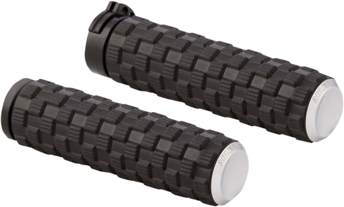 Arlen Ness Cable Fusion Series Grips Chrome Air Trax 07-351