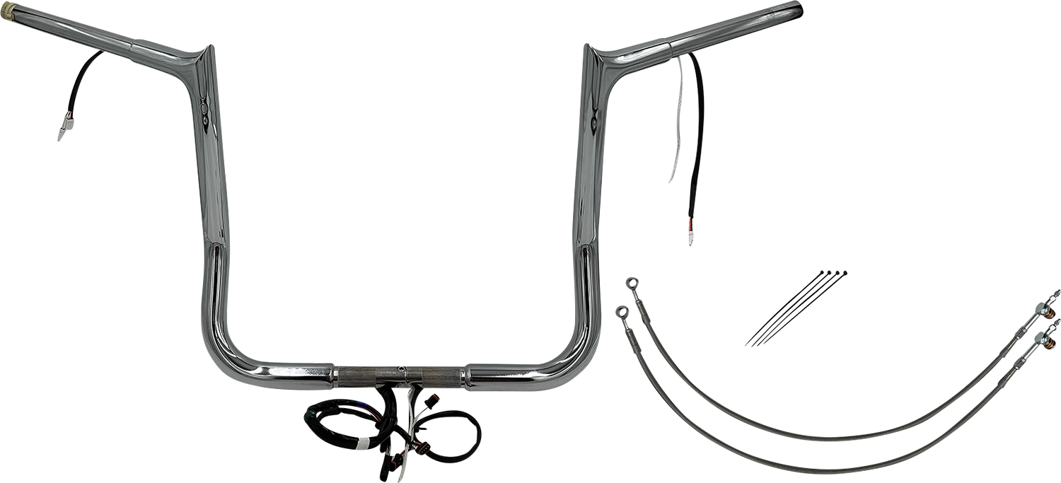 Fat Baggers, Inc. Plug & Play EZ Install 1-1/4" Pointed Top Handlebar Kit 901914