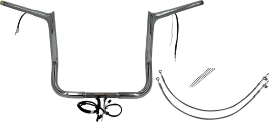 Fat Baggers, Inc. Plug & Play EZ Install 1-1/4" Pointed Top Handlebar Kit 901914