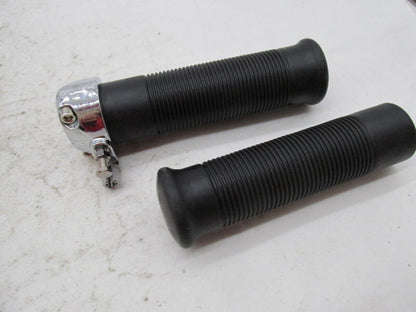 Set of Triumph Emgo NOS NEW Grips with Chrome Throttle Housing