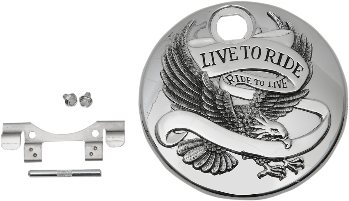 Drag Specialties Live To Ride Fuel Console Door Chrome 0703-0741