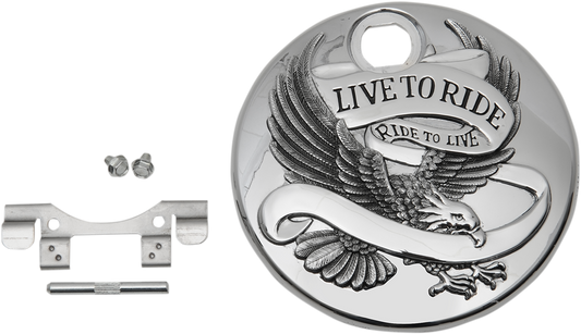 Drag Specialties Live To Ride Fuel Console Door Chrome 0703-0741