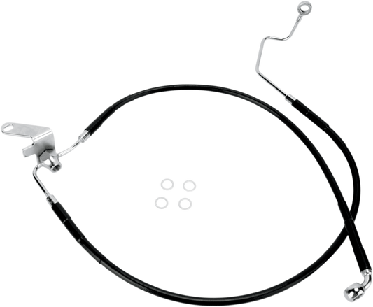 Drag Specialties Standard Length Rear Stainless Steel Brake Line Kit 1741-2954