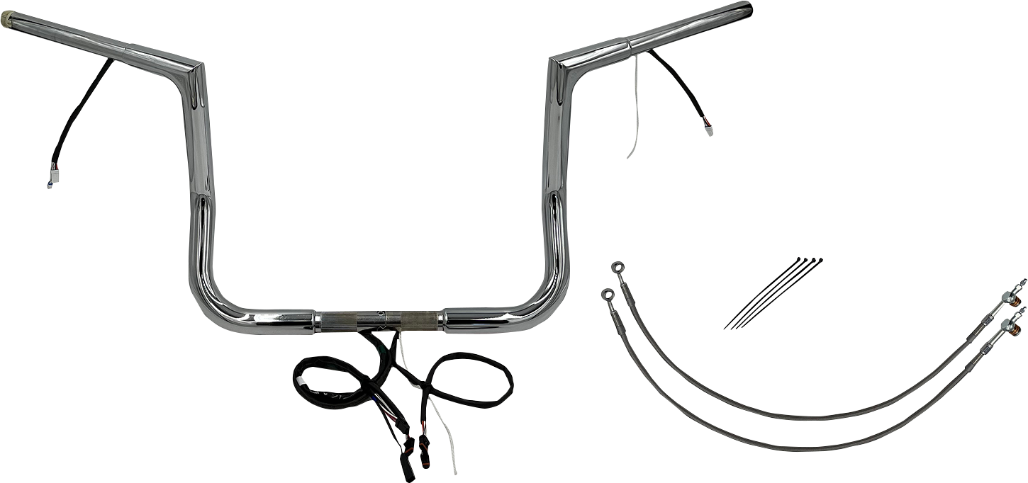 Fat Baggers, Inc. Plug & Play EZ Install 1-1/4" Flat Top Handlebar Kit 702914