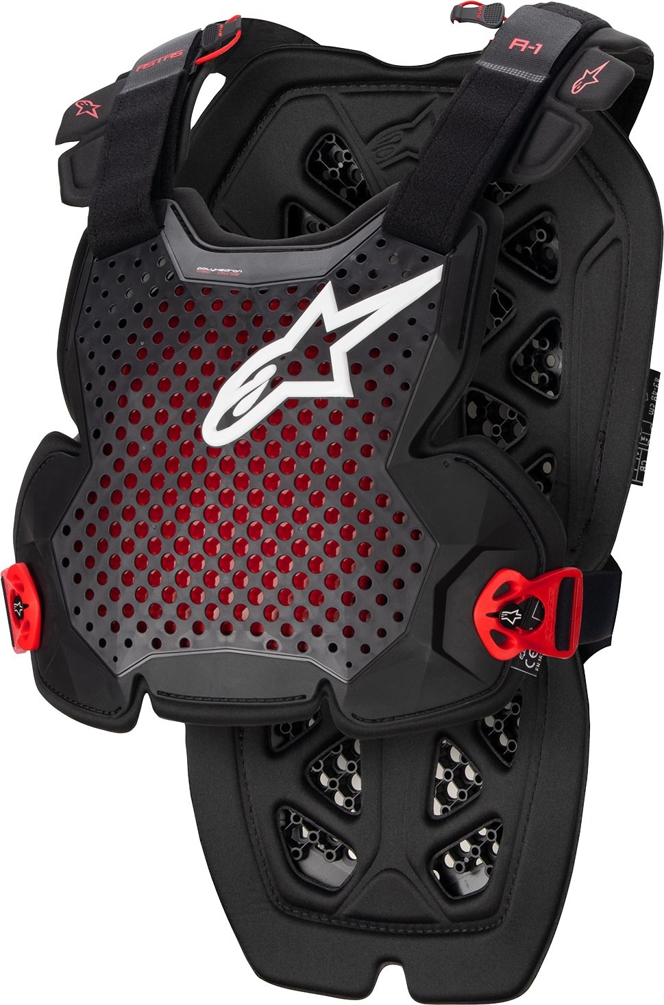 Alpinestars A-1 Roost Guard Black/Red Medium/Large 67001231431M/L
