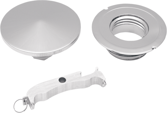 Drag Specialties Gas Cap with Paint Protector Vented - RH Thread 0703-0199