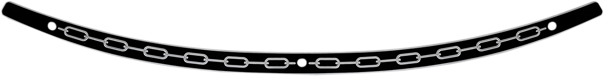 Memphis Shades Stainless Steel Windshield Trim Black Contrast Chain MEB0944