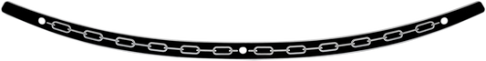 Memphis Shades Stainless Steel Windshield Trim Black Contrast Chain MEB0944
