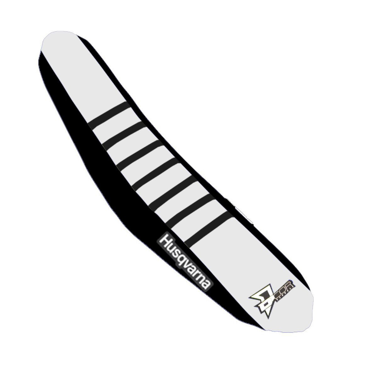 D'COR Factory Reinforced Seat Covers Black/White, Black Ribs 30-70-417