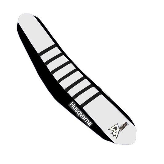 D'COR Factory Reinforced Seat Covers Black/White, Black Ribs 30-70-417