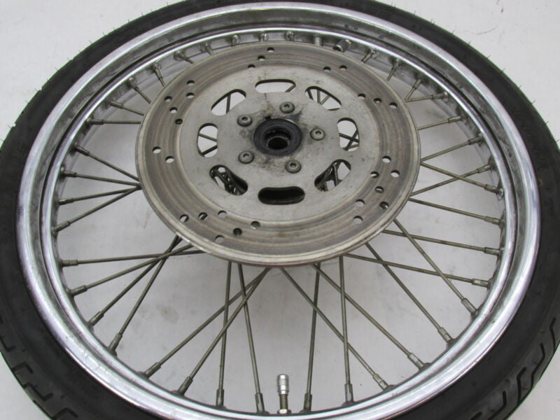 Harley Davidson 21 X 2.5 Front Chrome Wheel & Tire w/ Single Disc 44138-83A