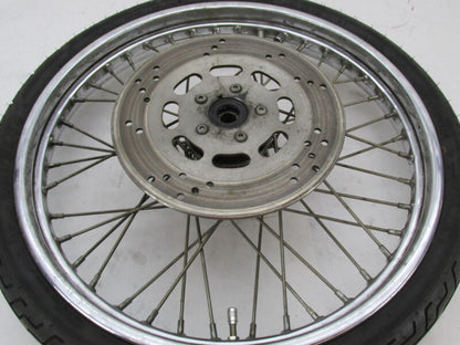 Harley Davidson 21 X 2.5 Front Chrome Wheel & Tire w/ Single Disc 44138-83A