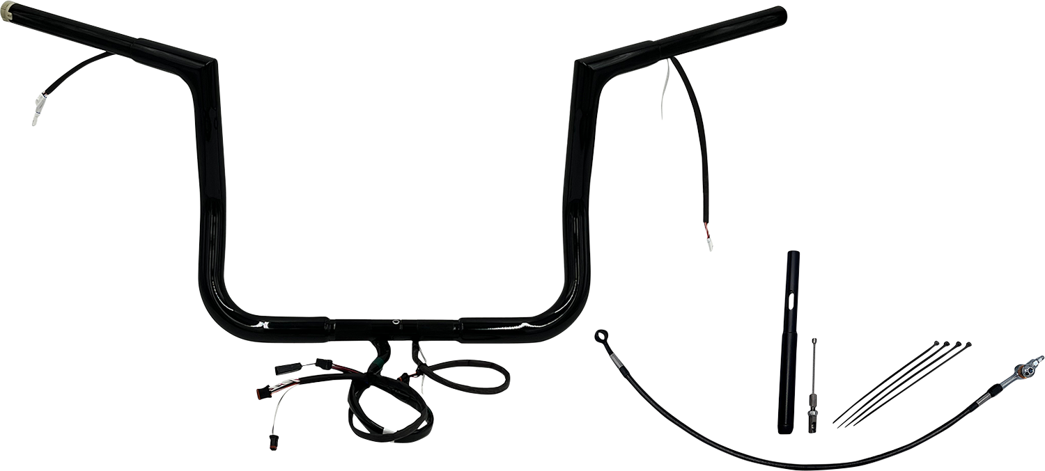 Fat Baggers, Inc. Plug & Play EZ Install 1-1/4" Flat Top Handlebar Kit 712012-B
