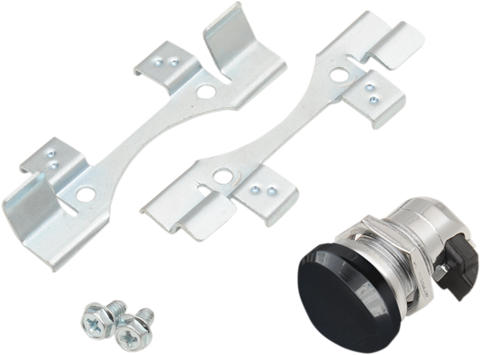 Drag Specialties Push-Button Fuel Door Latch Gloss Black 0703-0632