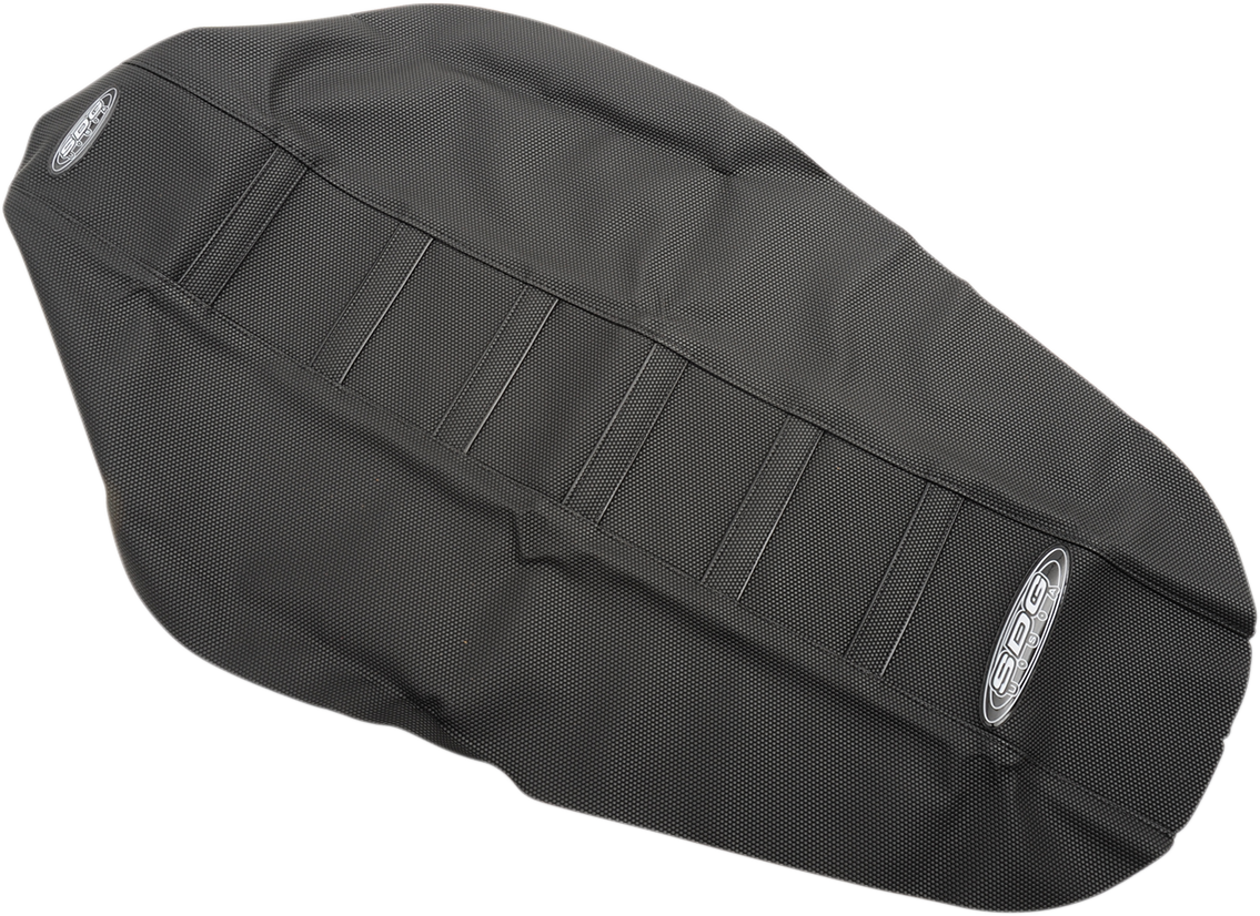SDG 6-Rib Gripper Seat Covers Black Red 95943