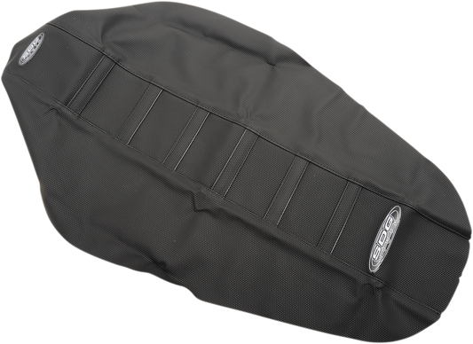 SDG 6-Rib Gripper Seat Covers Black Red 95943