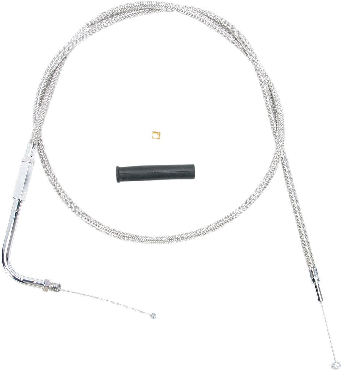 Drag Specialties Alternative Length Braided Throttle Cable 44in.