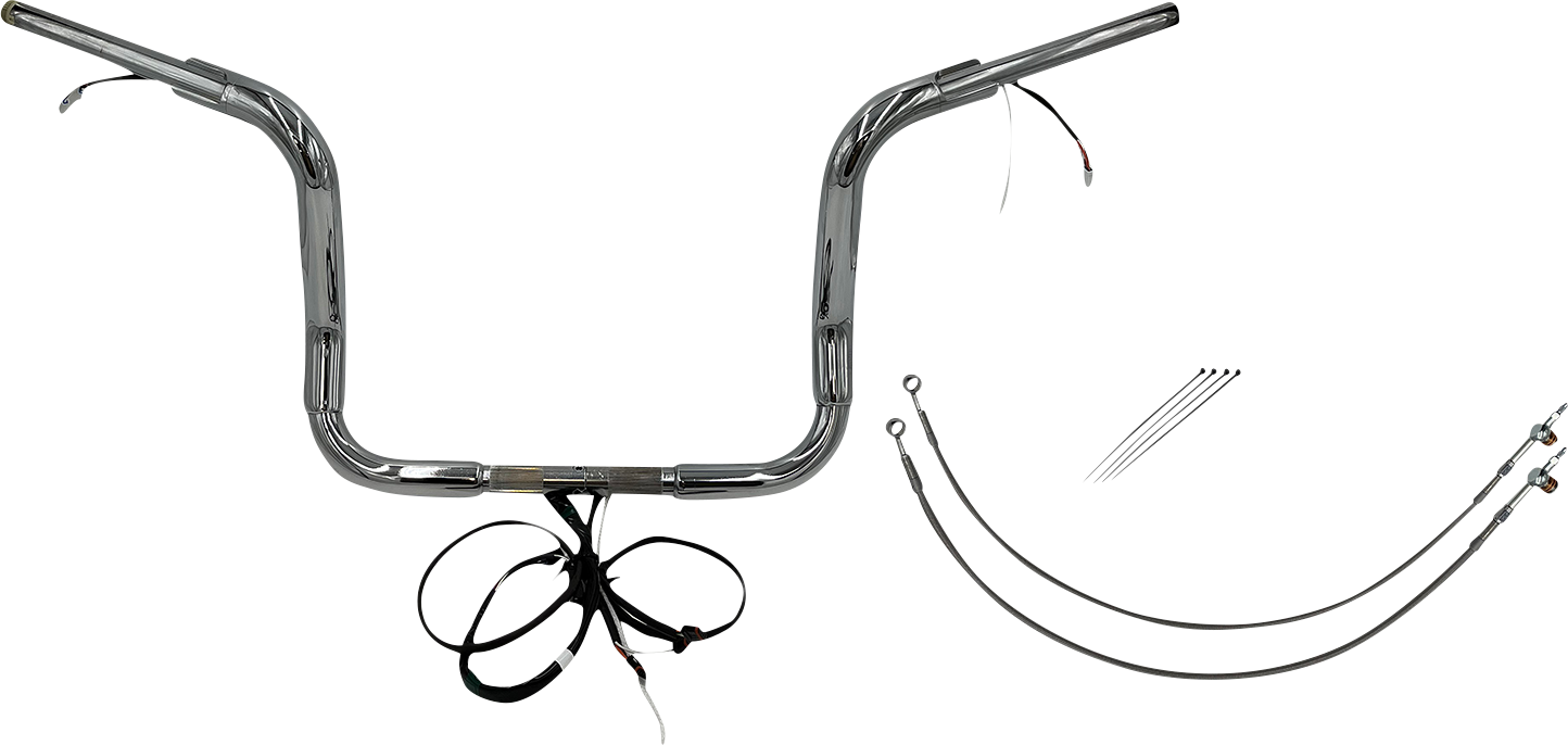 Fat Baggers, Inc. Plug & Play EZ Install 1-1/2" Round Top Handlebar Kit 802512