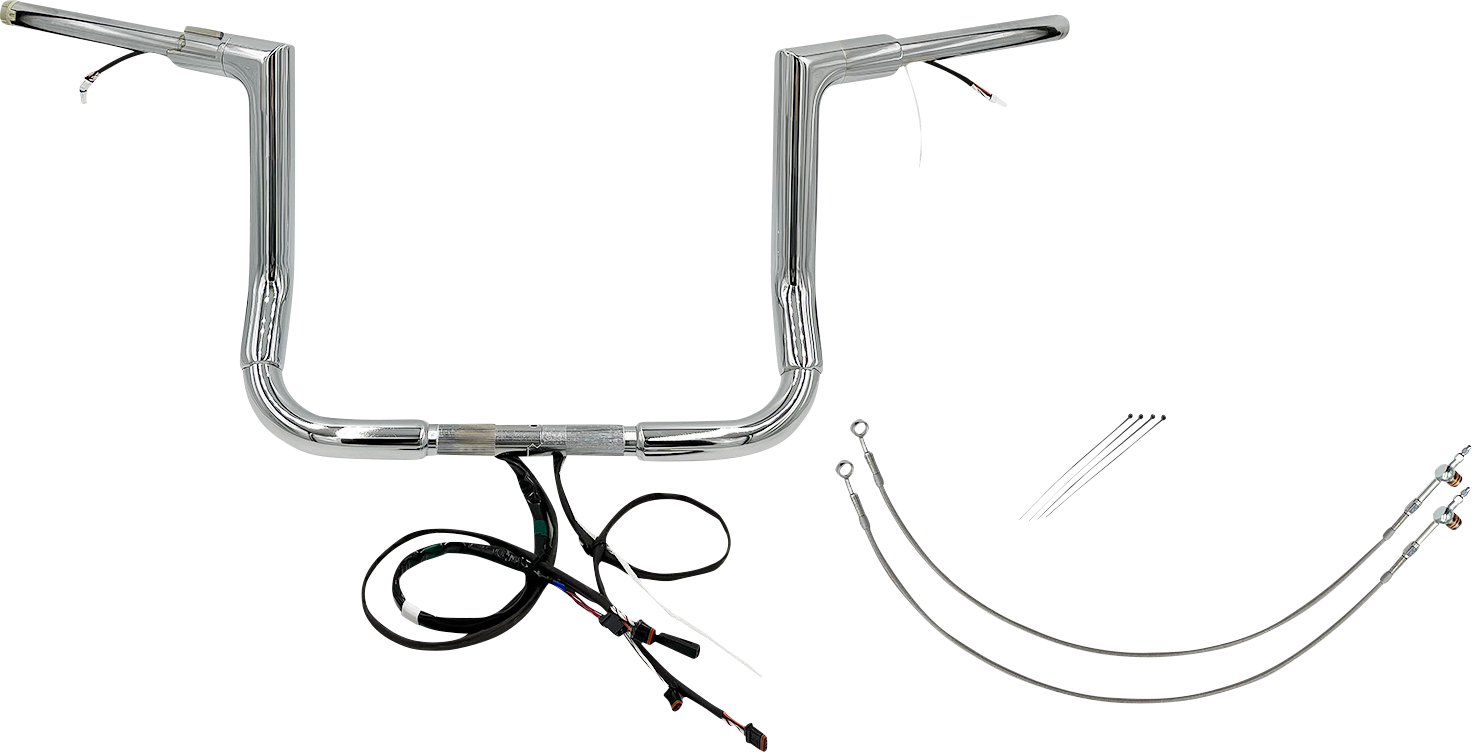 Fat Baggers, Inc. Plug & Play EZ Install 1-1/2" Flat Top Handlebar Kit 601212
