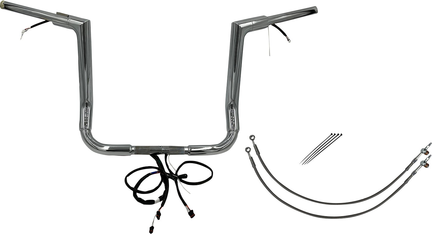 Fat Baggers, Inc. Plug & Play EZ Install 1-1/2" Flat Top Handlebar Kit 612914
