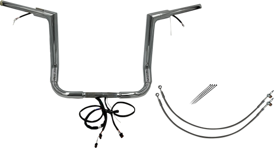 Fat Baggers, Inc. Plug & Play EZ Install 1-1/2" Flat Top Handlebar Kit 612914