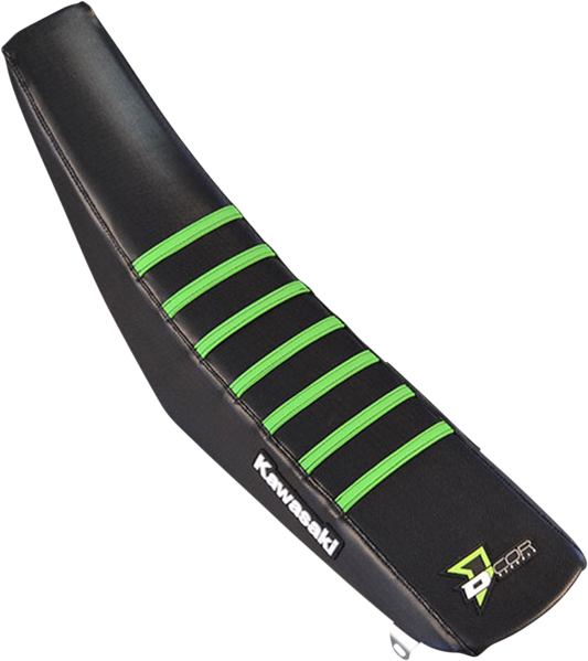 D'COR Seat Cover Black/Green Ribs 3020126