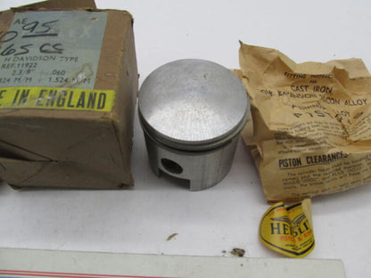 Harley Davidson Hepolite Heplex Genuine NOS 2.3/8" +.060 Piston 11922