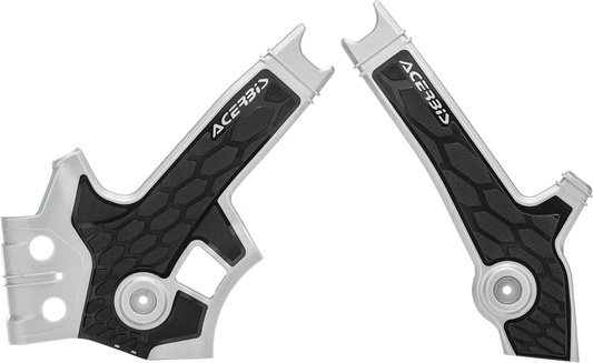 Acerbis X-Grip Frame Guards Silver/Black 2801931019