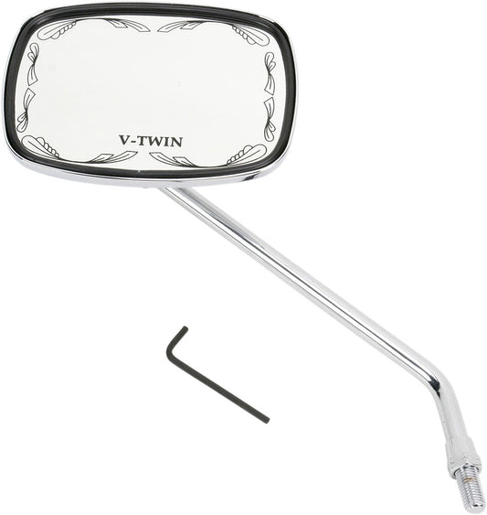 Emgo Universal Scrolled Mirror V-Twin - 10mm Thread - Right 20-21751
