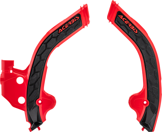 Acerbis X-Grip Frame Guards Red/Black 2801941018
