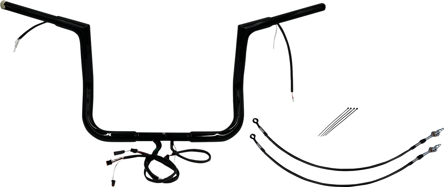 Fat Baggers, Inc. Plug & Play EZ Install 1-1/4" Flat Top Handlebar Kit 702212-B