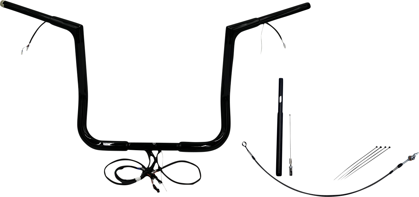 Fat Baggers, Inc. Plug & Play EZ Install 1-1/4" Flat Top Handlebar Kit 712014-B