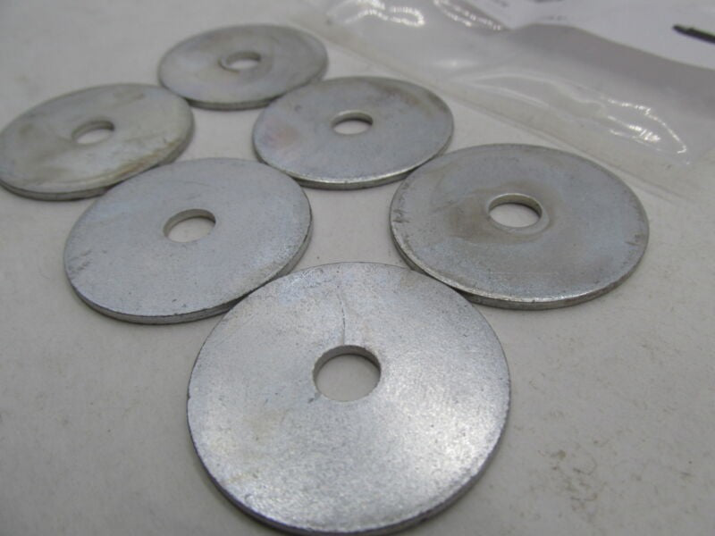 Lot of 6 Harley Davidson Genuine NOS 9/32" X 1-3/8" X 1/16" Washers 6257W