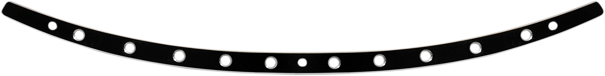 Memphis Shades Stainless Steel Windshield Trim Black Contrast Holes MEB0947