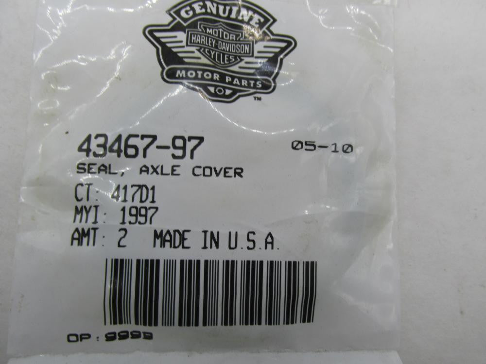 Harley Davidson Genuine NOS Axle Cover Seal 43467-97