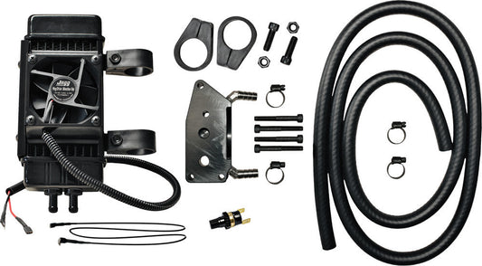 Jagg Oil Coolers Vertical Frame-Mount 10 Row Fan Assisted Oil Cooler Kit 761-...