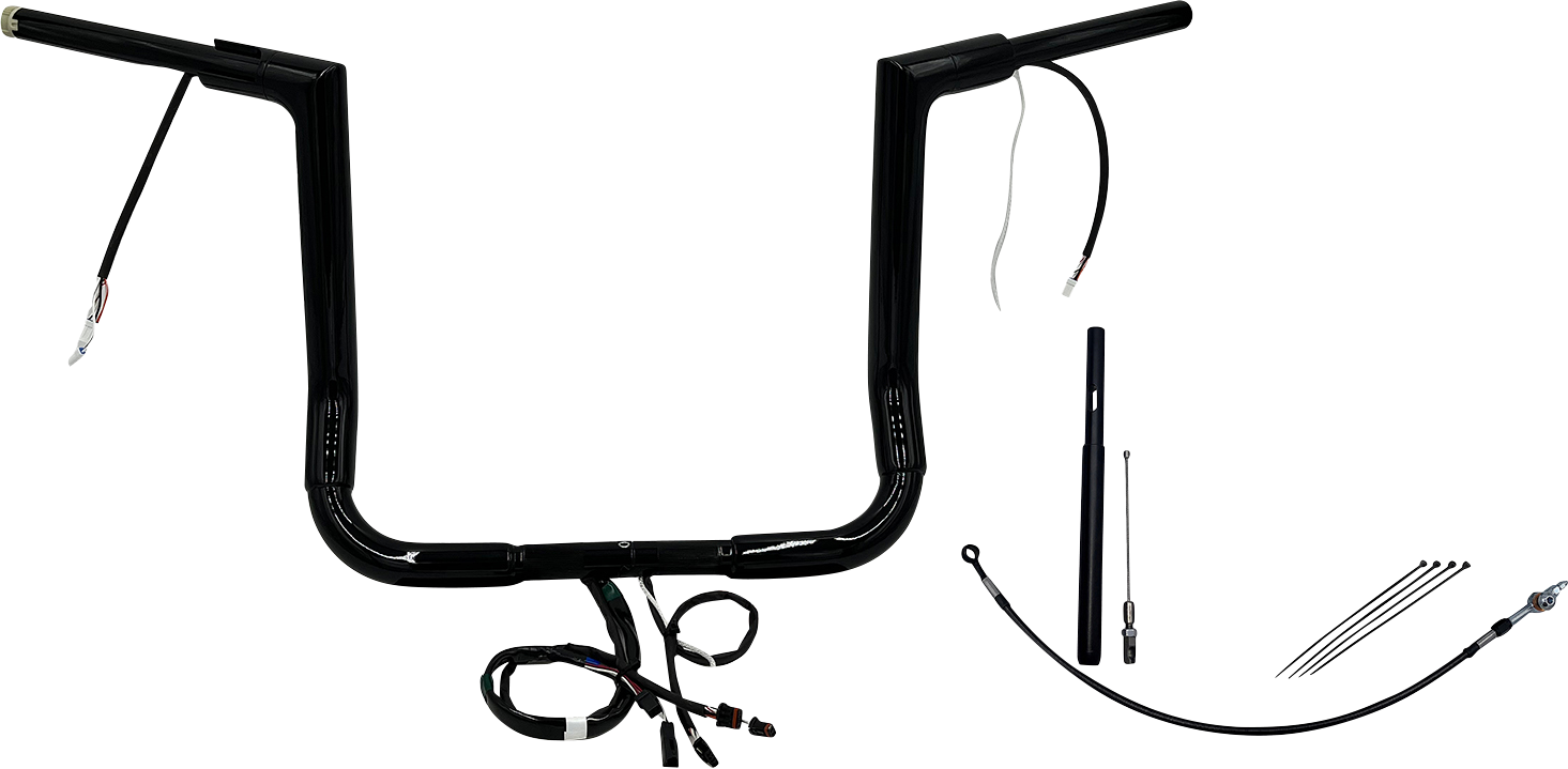 Fat Baggers, Inc. Plug & Play EZ Install 1-1/2" Flat Top Handlebar Kit 612014-B