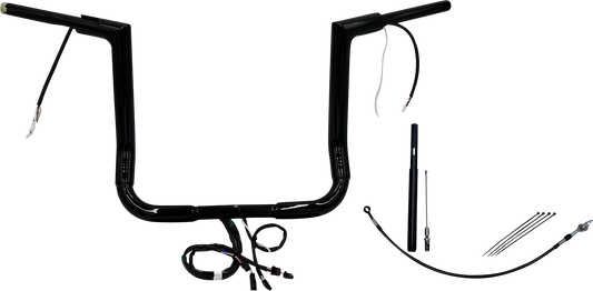 Fat Baggers, Inc. Plug & Play EZ Install 1-1/2" Flat Top Handlebar Kit 612014-B