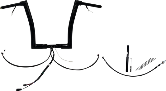 Fat Baggers, Inc. Plug & Play EZ Install 1-1/2" Flat Top Handlebar Kit 601216-B