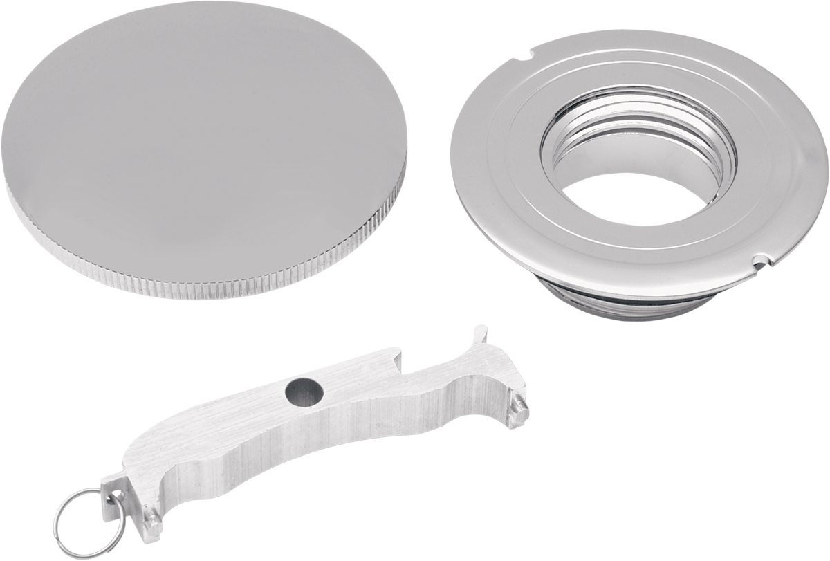 Drag Specialties Gas Cap with Paint Protector Non-Vented - LH Thread 0703-0200