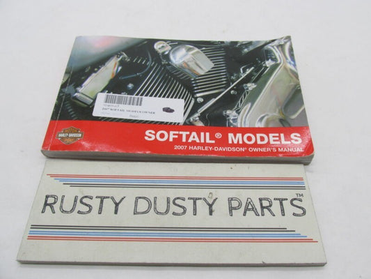 Harley Davidson Official 2007 Softail Models Owners Manual 99469-07