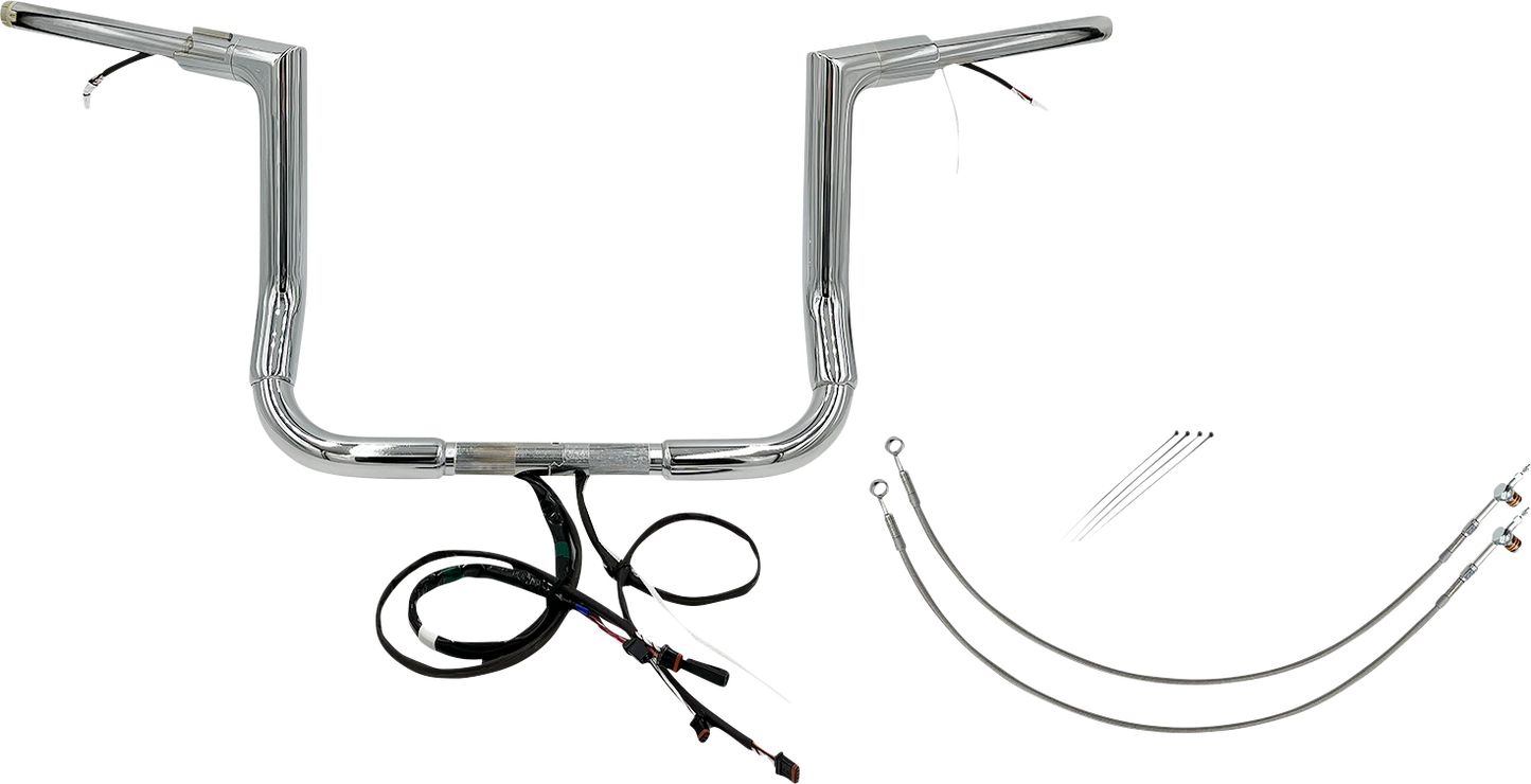 Fat Baggers, Inc. Plug & Play EZ Install 1-1/2" Flat Top Handlebar Kit 602212